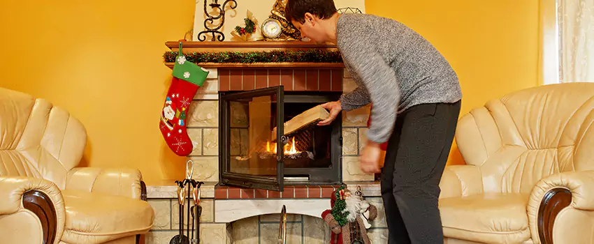 Rusted Metal Fireplace Restoration in Edgemont, Colorado